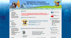 Desktop Screenshot of gimnazjumstaniatki.niepolomice.pl
